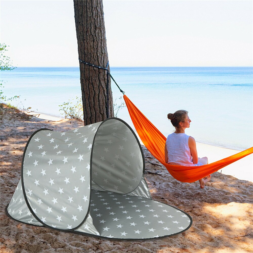 Cheap Goat Tents Automatic Outdoor Camping Single Tent Waterproof Anti Uv Sunshade Summer Holiday Beach Sea Sun Protection Shelters Awning Tents Tents 